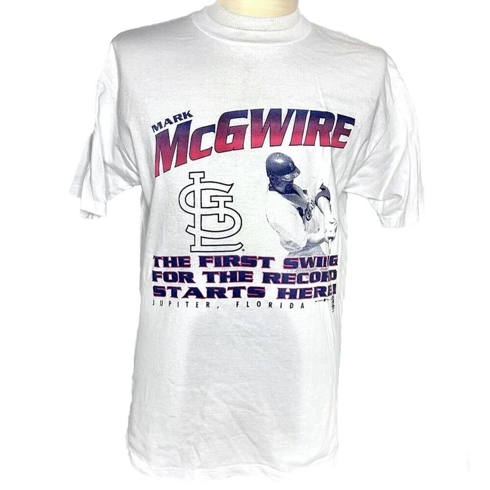 Vintage 90’s Mark McGwire St. Louis Cardinals Homerun Record T Shirt